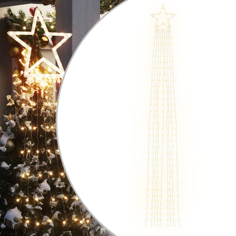 Kerstboomverlichting 320 Warmwitte Led's 375 Cm