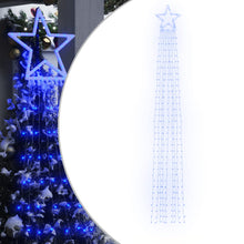 Kerstboomverlichting 320 Blauwe Led's 375 Cm