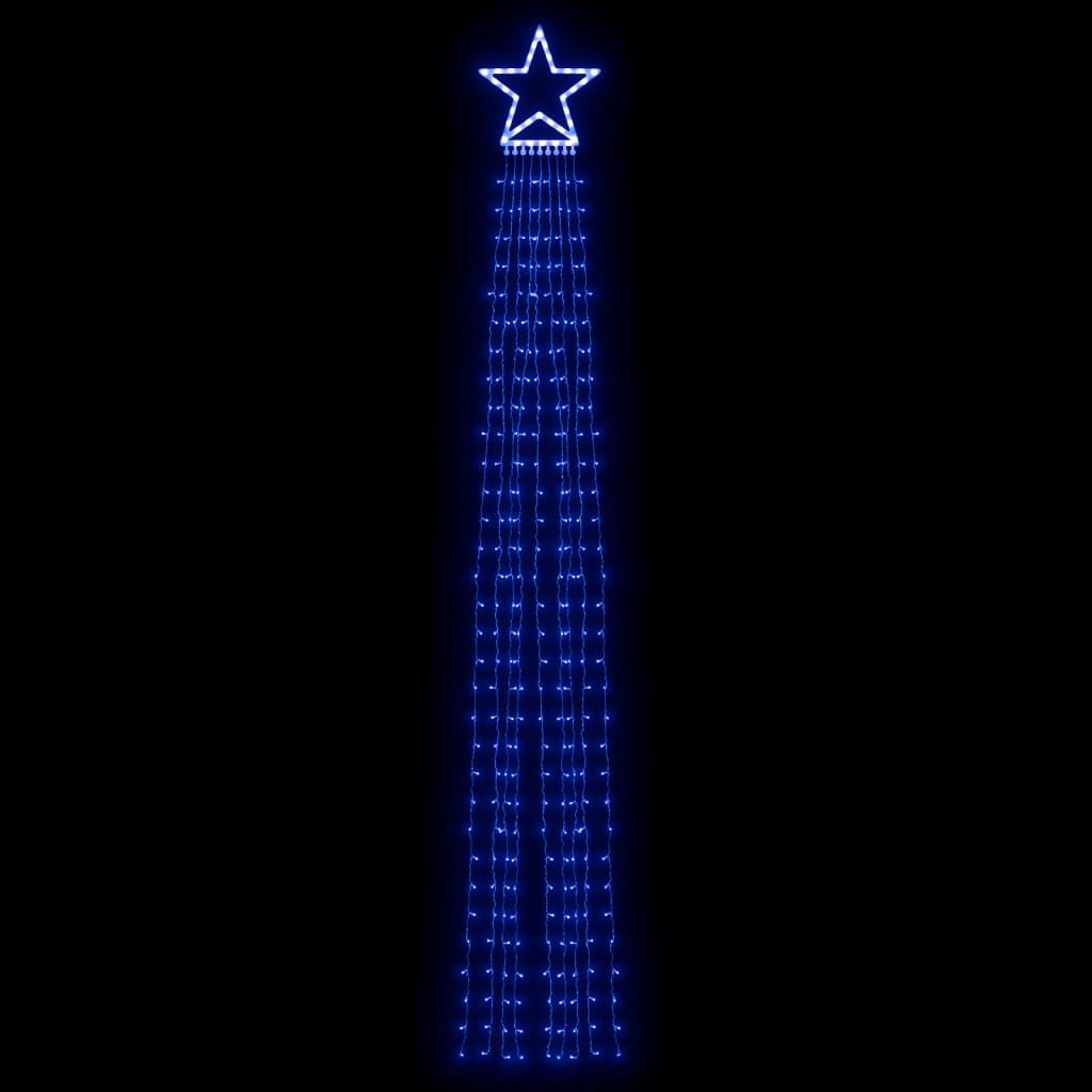 Kerstboomverlichting 320 Blauwe Led's 375 Cm