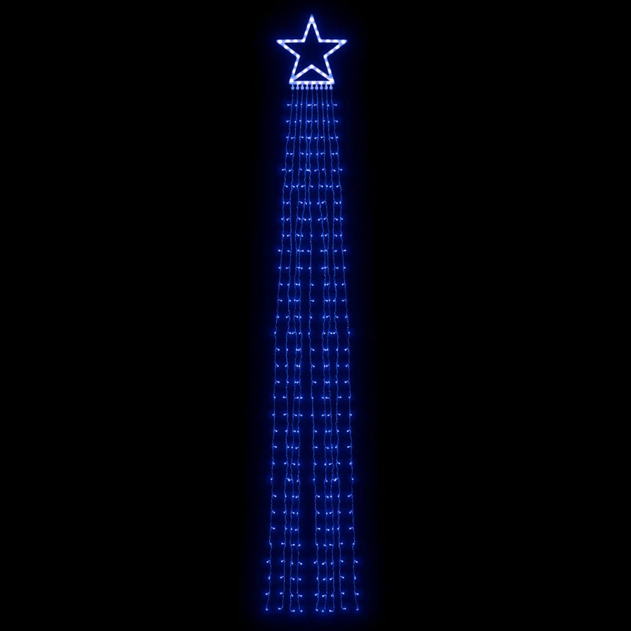 Kerstboomverlichting 320 Blauwe Led's 375 Cm