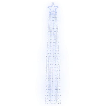 Kerstboomverlichting 320 Blauwe Led's 375 Cm