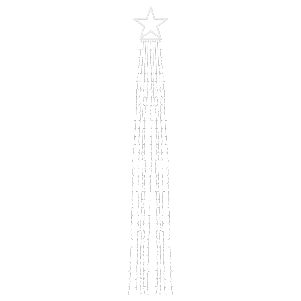 Kerstboomverlichting 320 Blauwe Led's 375 Cm