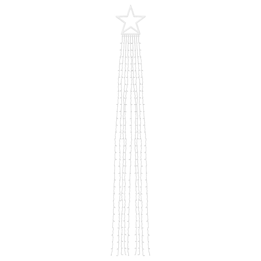 Kerstboomverlichting 320 Blauwe Led's 375 Cm