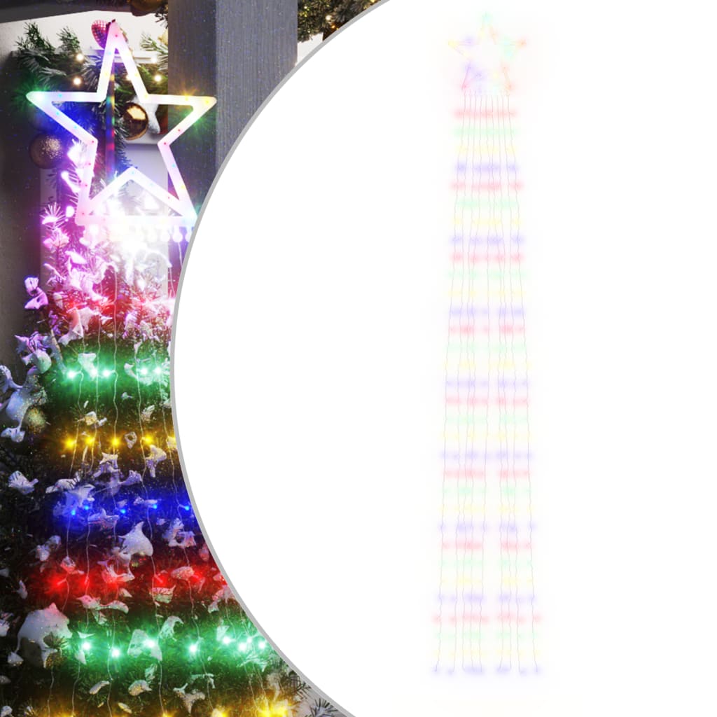 Kerstboomverlichting 320 Kleurrijke Led's 375 Cm