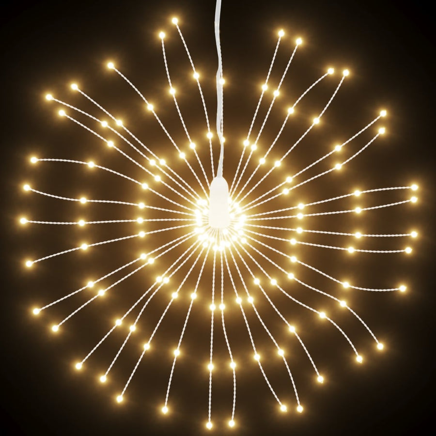 Kerstverlichting Vuurwerk 4 St 140 Warmwitte Led's 17 Cm