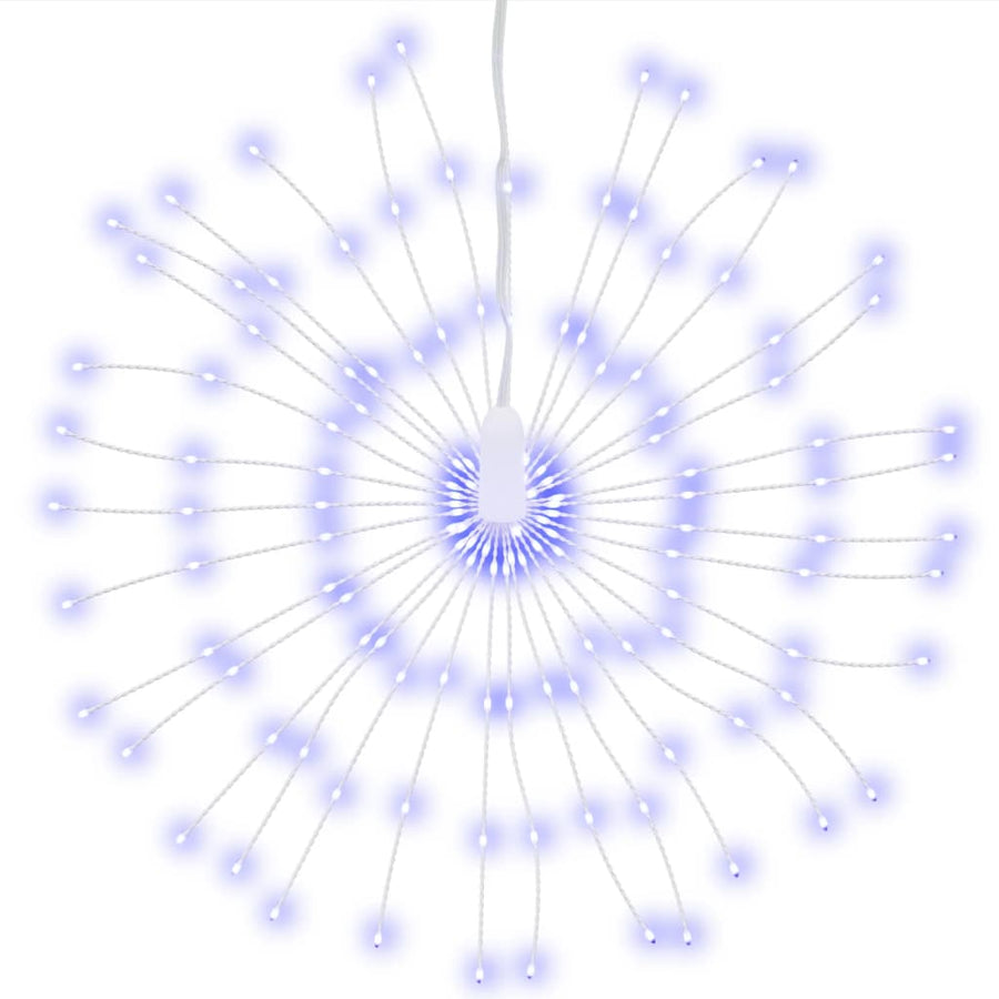 Kerstverlichting Vuurwerk 4 St 140 Led's 17 Cm Blauw