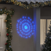 Kerstverlichting vuurwerk 4 st 140 LED blauw