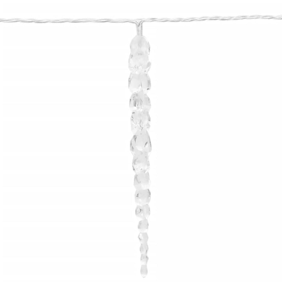 Kerstverlichting Ijspegel Met 100 Led's 10 M Acryl Pvc Warmwit