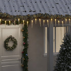 Kerstverlichting Ijspegel Met 100 Led's 10 M Acryl Pvc Warmwit