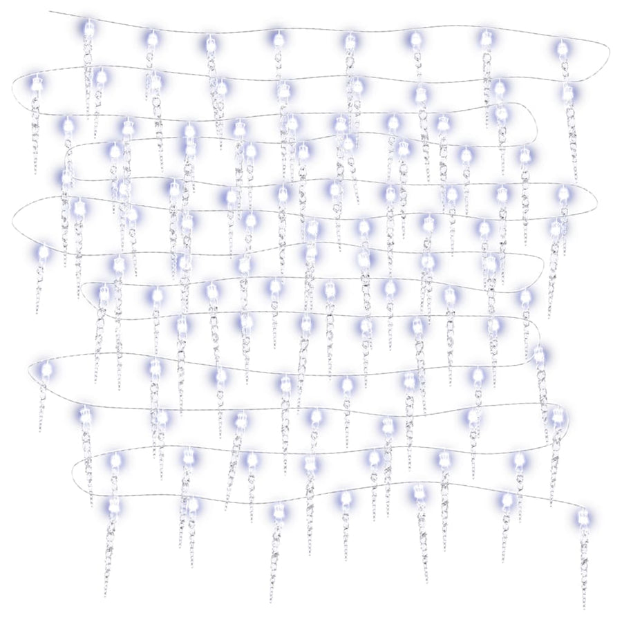 Kerstverlichting Ijspegels Te Led's 20 M Acryl Pvc 200 Koudwit Met USB