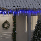 Kerstverlichting ijspegel 200 blauwe LED 20 m