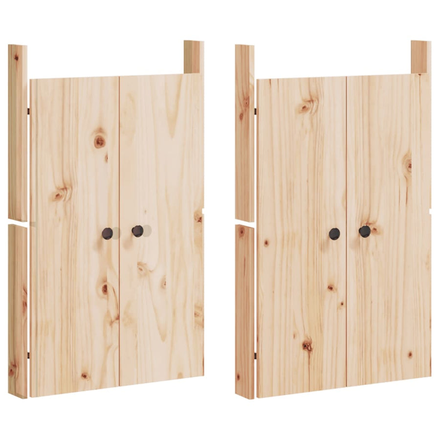 Keukenkast Voor Buiten Massief Grenenhout Natuurlijk Grenenhout 106 x 55 x 92 cm 4 deuren