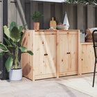 Keukenkast massief grenenhout 106x55x92 cm wandmontage