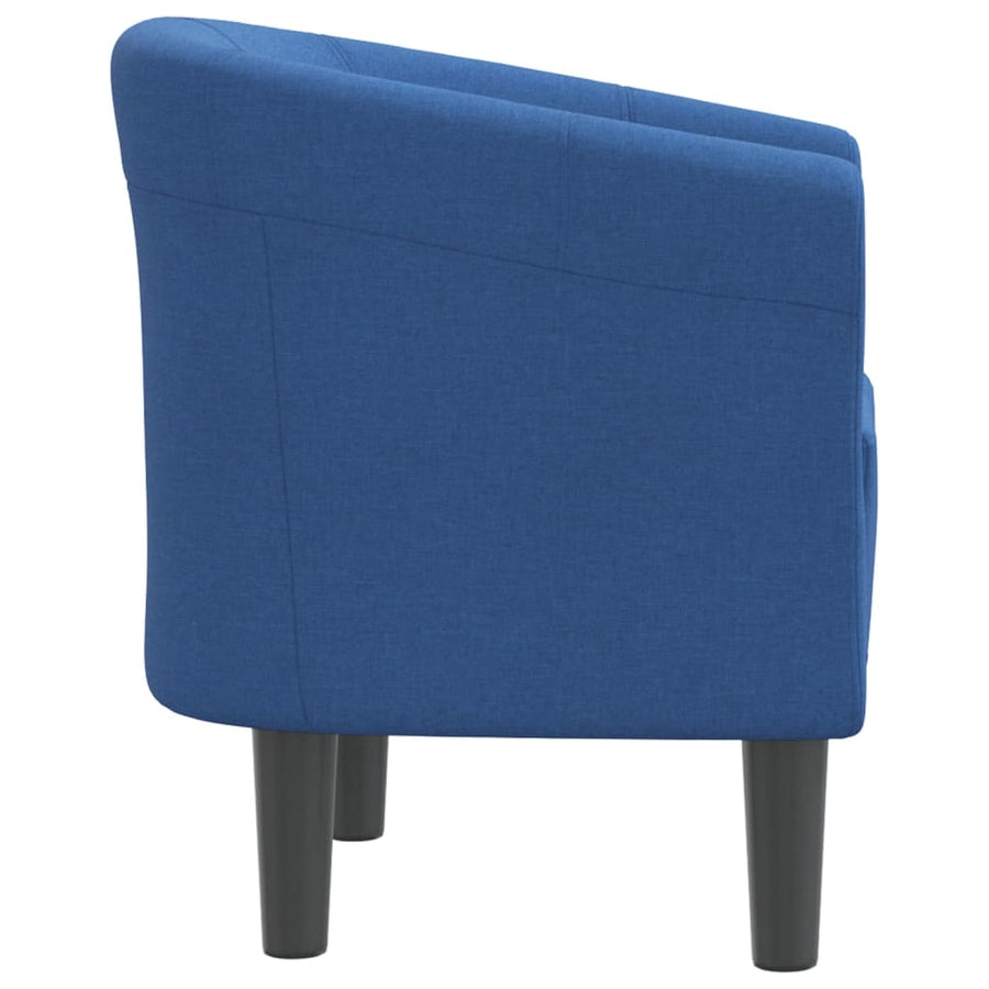 Kuipstoel Stof Blauw Zonder voetenbank