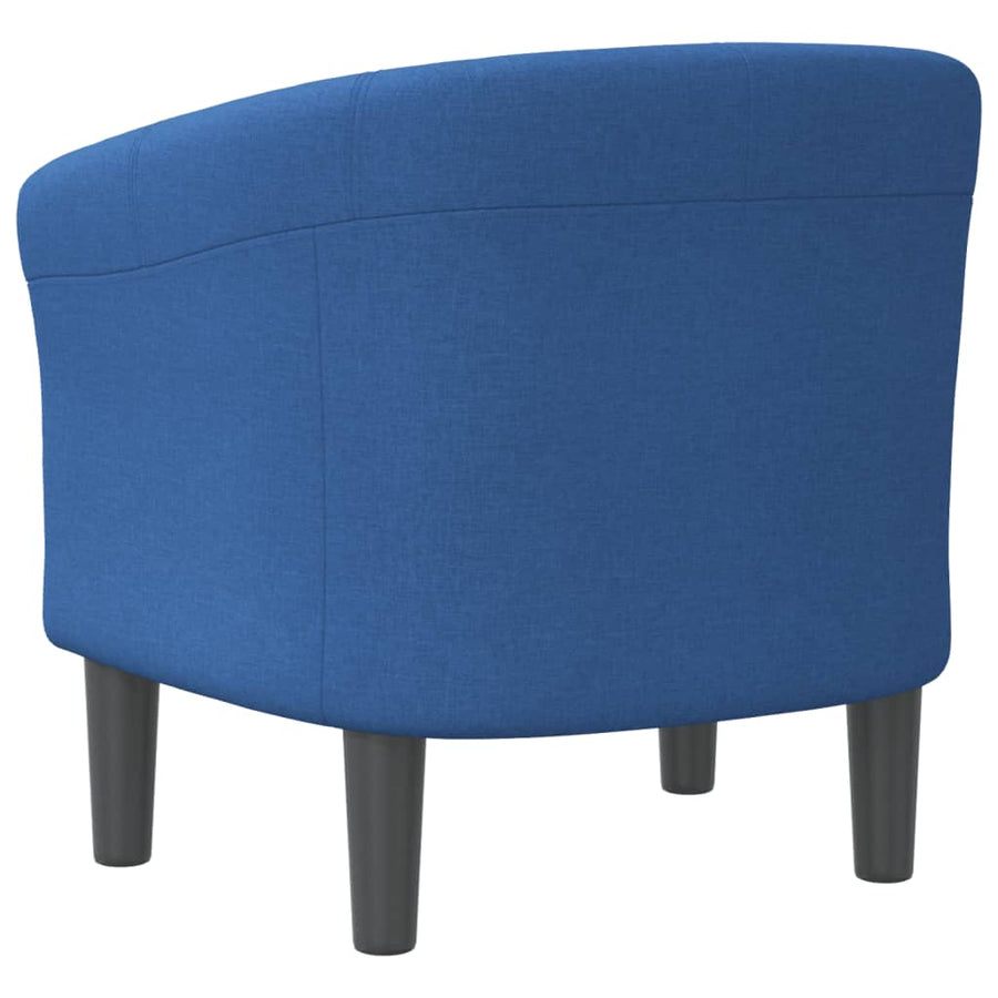 Kuipstoel Stof Blauw Zonder voetenbank