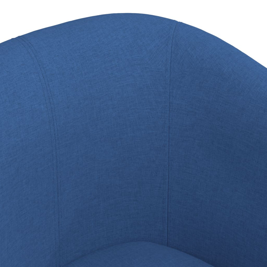 Kuipstoel Stof Blauw Zonder voetenbank