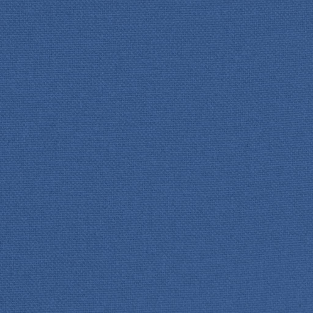 Kuipstoel Stof Blauw Met voetenbank