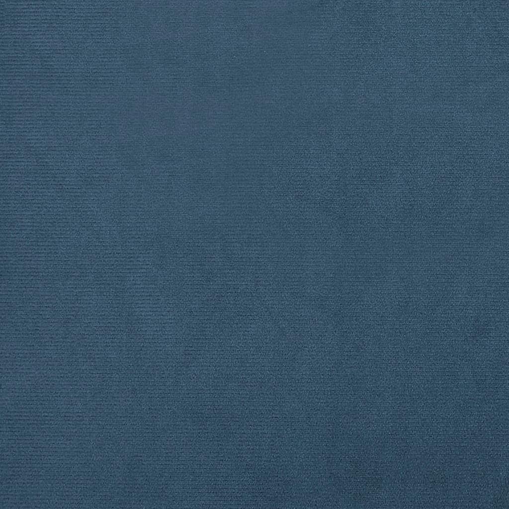 Kuipstoel Fluweel Donkerblauw Zonder voetenbank