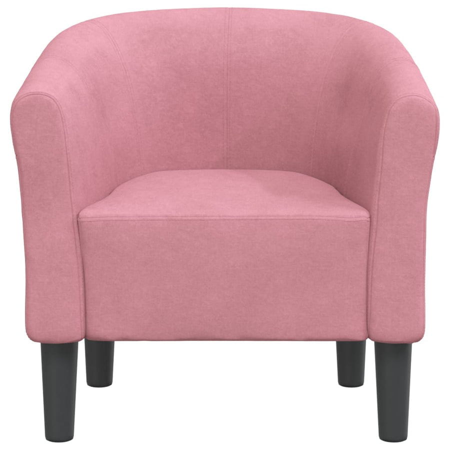 Kuipstoel Fluweel Roze Zonder voetenbank