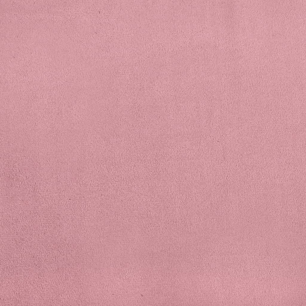 Kuipstoel Fluweel Roze Met voetenbank