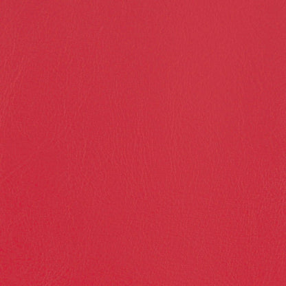 Kuipstoel met voetenbankje kunstleer rood