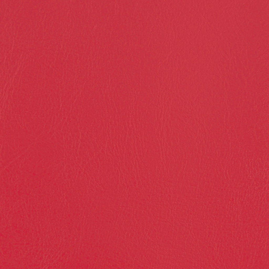 Kuipstoel met voetenbankje kunstleer rood