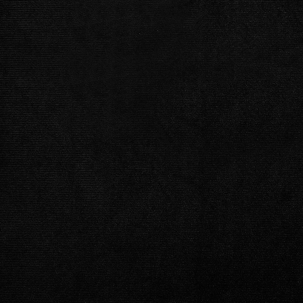 Kuipstoel Fluweel Zwart Zonder voetenbank