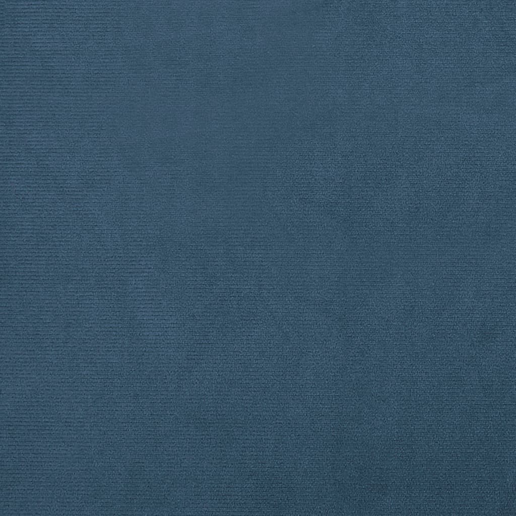 Kuipstoel fluweel donkerblauw