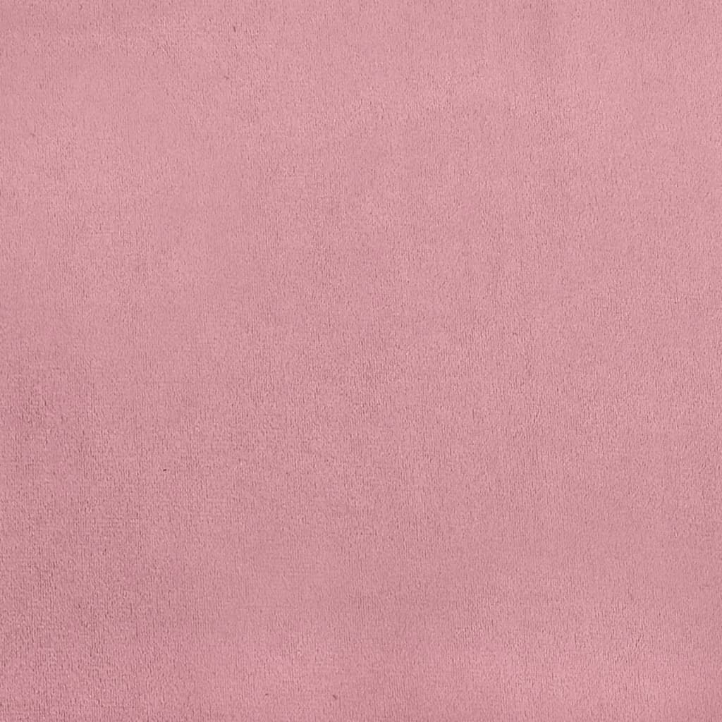 Kuipstoel Fluweel Roze Met voetenbank