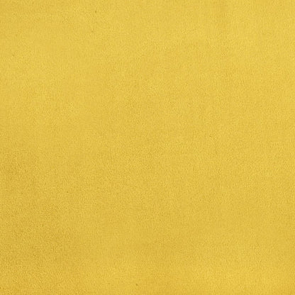 Kuipstoel Fluweel Geel Met voetenbank