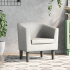 Bucket seat white artificial leather