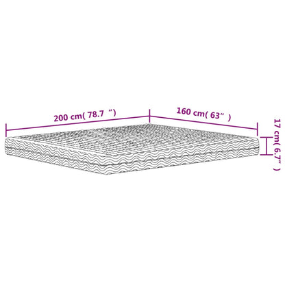Schuimmatras Hardheid H2 H3 160X200 Cm Wit