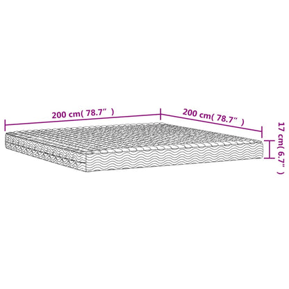 Schuimmatras Hardheid H2 H3 200X200 Cm Wit