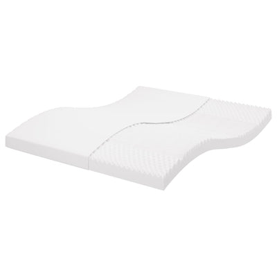 Foam mattress 7 zones hardness 20 ILD 160x200 cm white