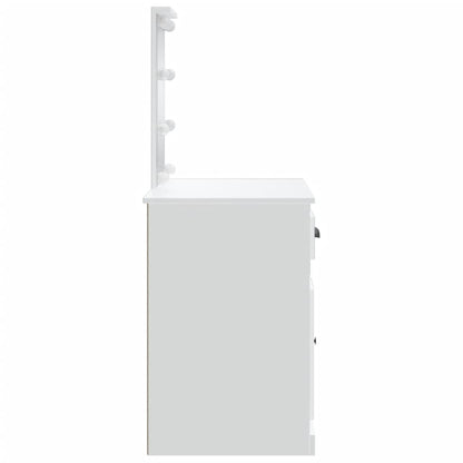 Kaptafel Met Led-Verlichting 90X42X32,5 Cm Wit