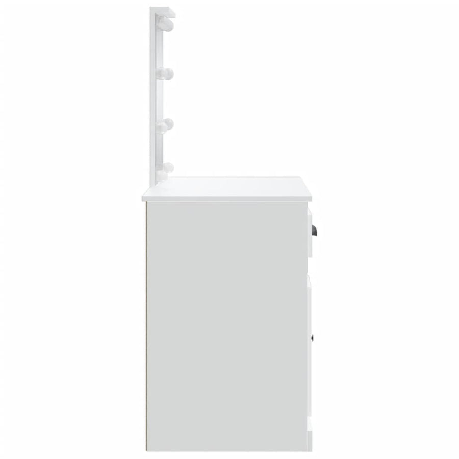 Kaptafel Met Led-Verlichting 90X42X32,5 Cm Wit