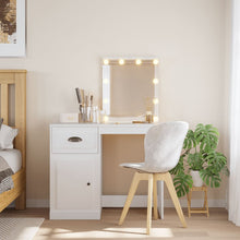 Kaptafel Met Led-Verlichting 90X42X32,5 Cm Wit
