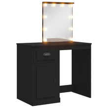 Kaptafel Met Led-Verlichting 90X42X32,5 Cm Zwart