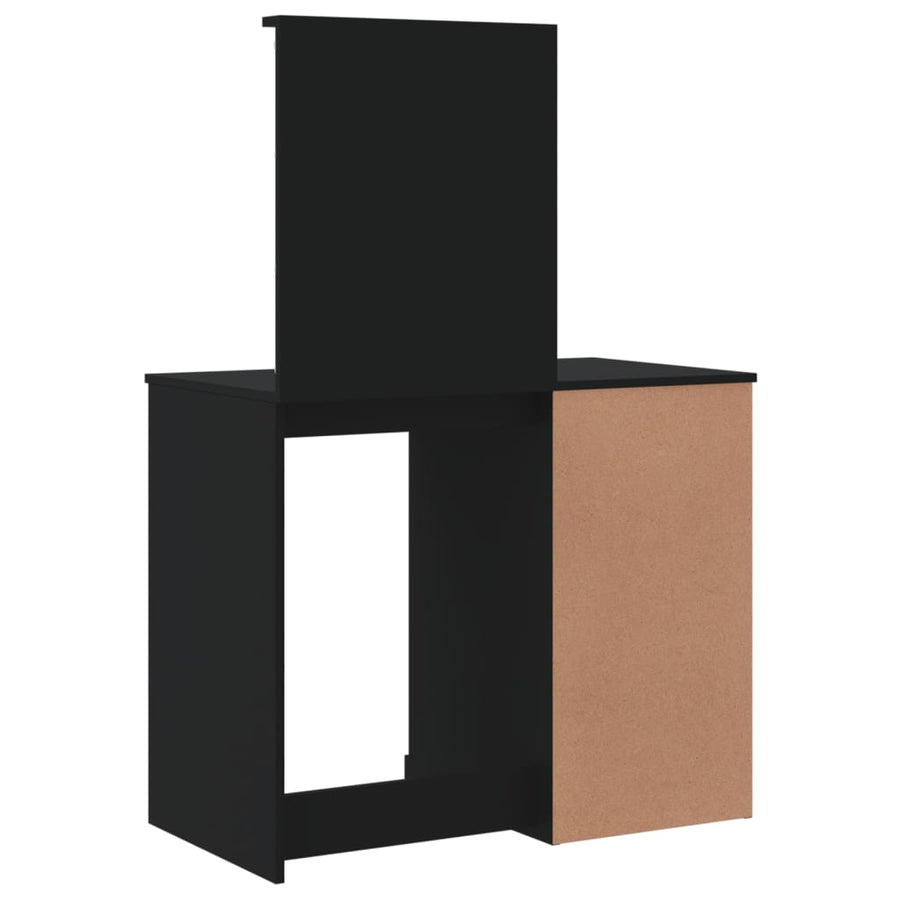 Kaptafel Met Led-Verlichting 90X42X32,5 Cm Zwart