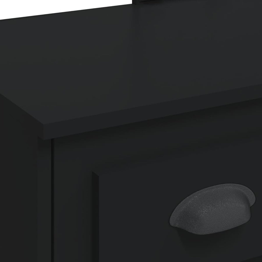 Kaptafel Met Led-Verlichting 90X42X32,5 Cm Zwart