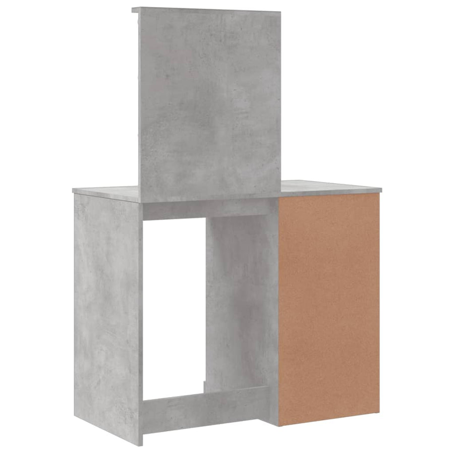 Kaptafel Met Led-Verlichting 90X42X32,5 Cm Betongrijs