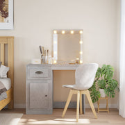 Dressing table with LED lighting 90x42x132.5 cm concrete grey