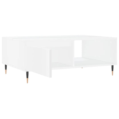 Salontafel 90X60X35 Cm Bewerkt Hout Wit