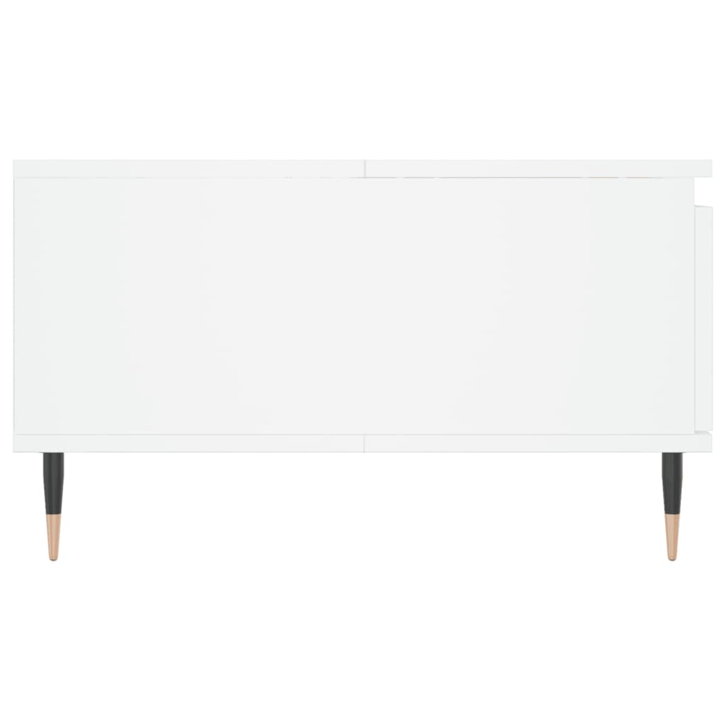 Salontafel 90X60X35 Cm Bewerkt Hout Wit