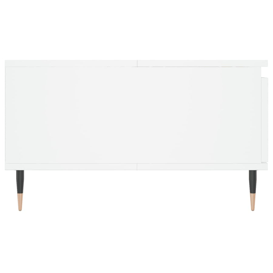 Salontafel 90X60X35 Cm Bewerkt Hout Wit