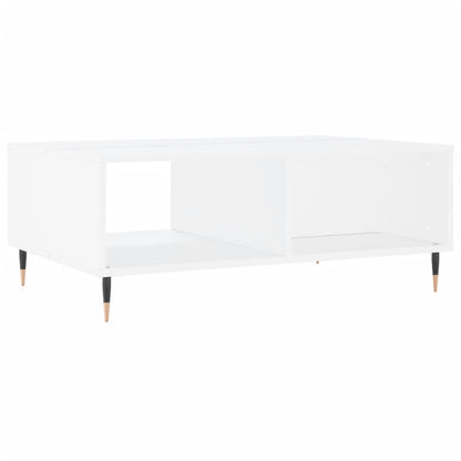 Salontafel 90X60X35 Cm Bewerkt Hout Wit