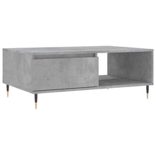 Salontafel 90X60X35 Cm Bewerkt Hout Betongrijs