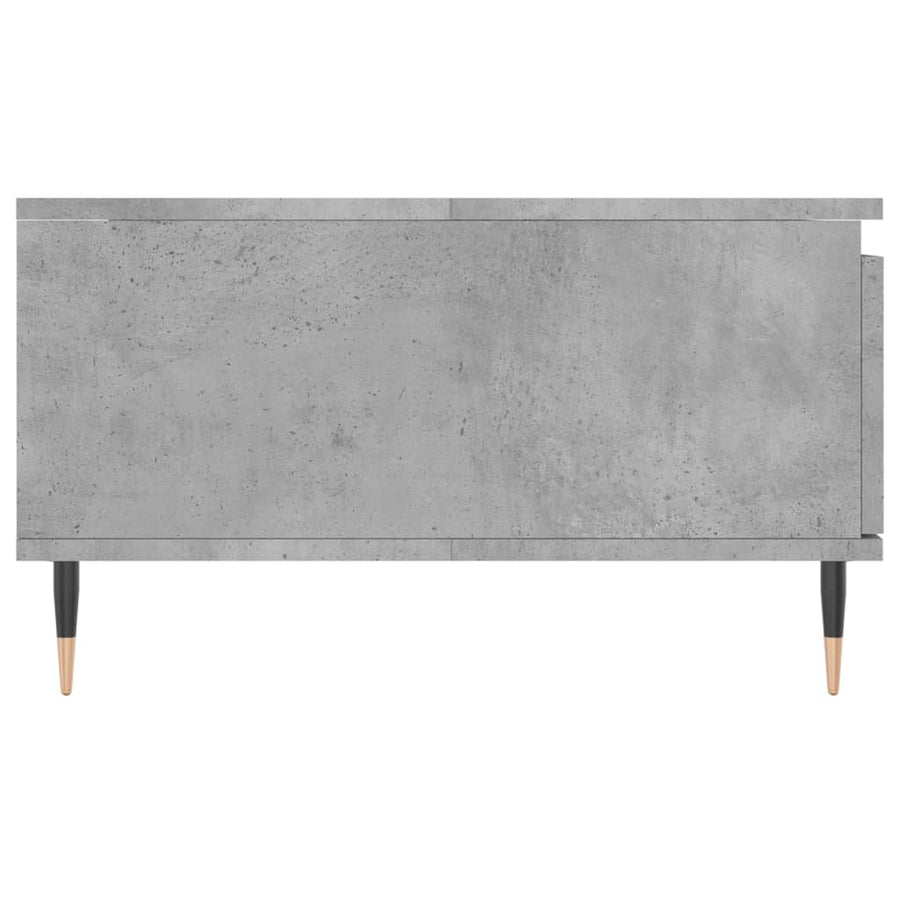 Salontafel 90X60X35 Cm Bewerkt Hout Betongrijs