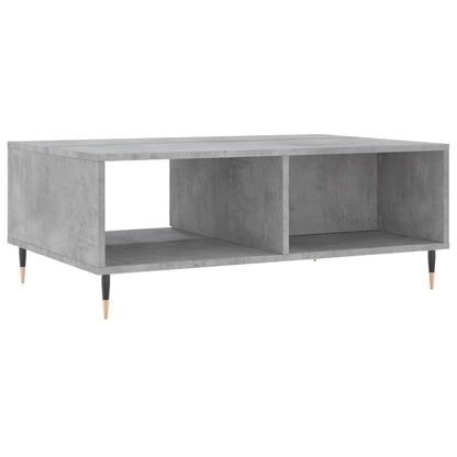Salontafel 90X60X35 Cm Bewerkt Hout Betongrijs