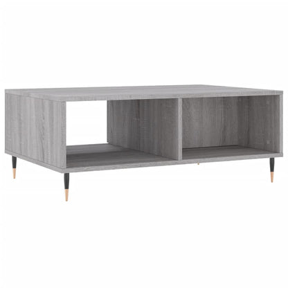 Salontafel 90X60X35 Cm Bewerkt Hout Eikenkleurig Grijs sonoma